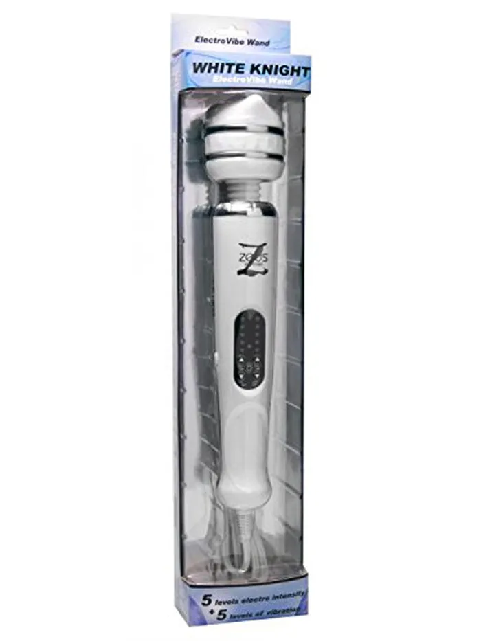 HonourSkintwocom Vibrators Zeus White Knight Electro Vibrator Wand HonourSkintwocom Vibrators Zeus White Knight Electro Vibrator Wand