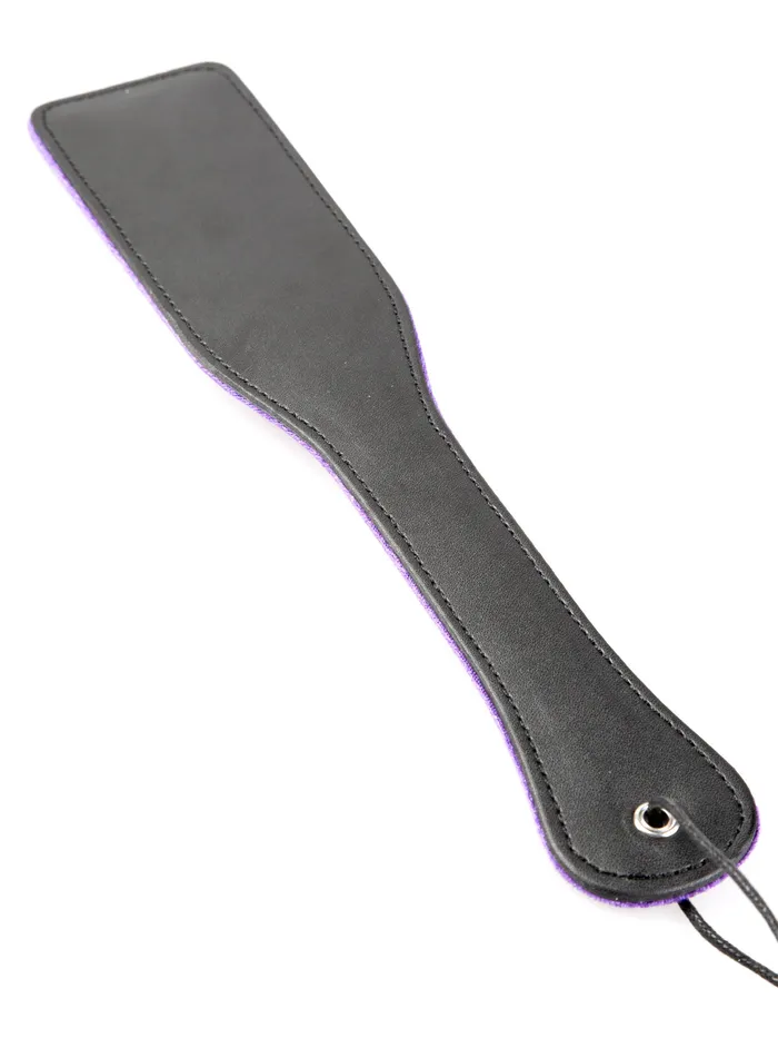 Vibrators HonourSkintwocom Purple Velvet Leatherette Square Edged Paddle