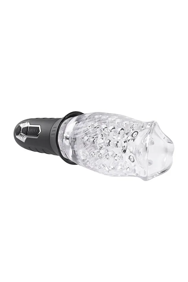 Anal Zero Tolerance Zero Tolerance Cyclone Vibrating Spinning Stroker BlackClear