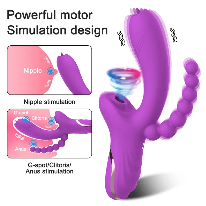 Dashdiamondx Female Sex Toys 3 in 1 Clitoral Sucking Vibrator