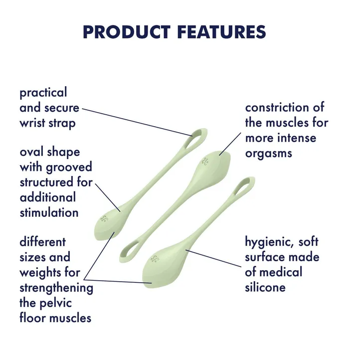 Female Sex Toys Satisfyer Satisfyer Yoni Power 2 Silicone Kegel Balls Training Set Female Sex Toys Satisfyer Satisfyer Yoni Power 2 Silicone Kegel Balls Training Set