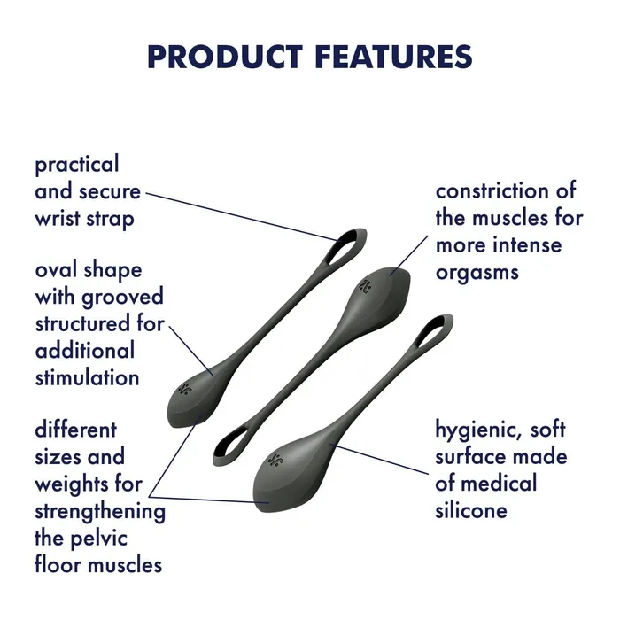 Female Sex Toys Satisfyer Satisfyer Yoni Power 2 Silicone Kegel Balls Training Set Female Sex Toys Satisfyer Satisfyer Yoni Power 2 Silicone Kegel Balls Training Set