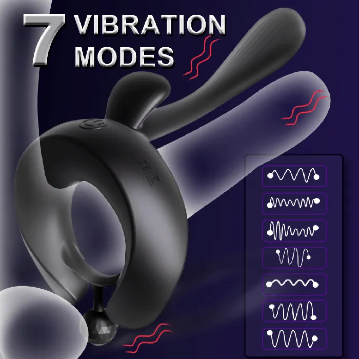 Male Sex Toys propinkup Cock Ring for Couples 7 Vibration Modes Penis Vibrator Vibrating Penis Ring