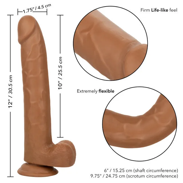 SIZE QUEEN 10 DIDLO BROWN CALIFORNIA EXOTIC NOVELTIES Female Sex Toys SIZE QUEEN 10 DIDLO BROWN CALIFORNIA EXOTIC NOVELTIES Female Sex Toys