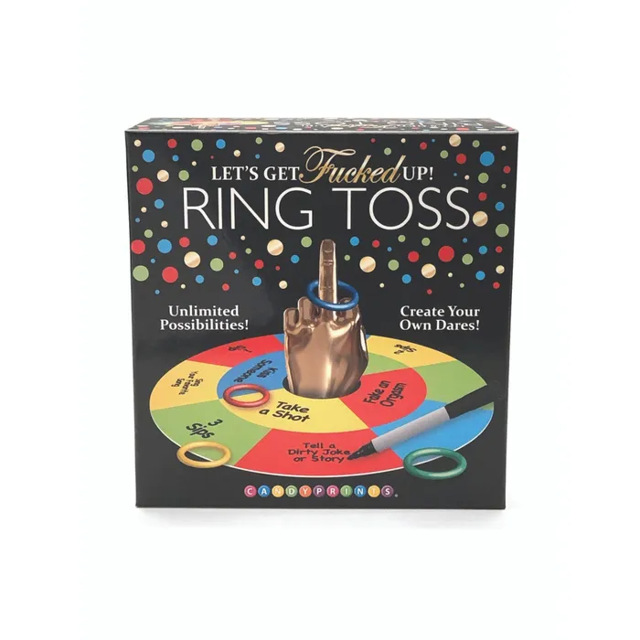 Little Genie Lets Get Fucked Up Ring Toss Board Game Little Genie Couples