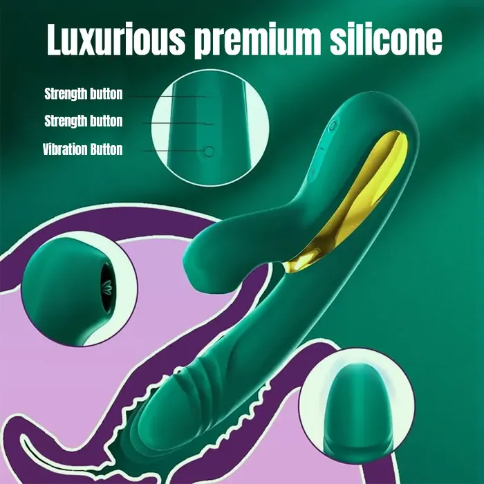 Male Sex Toys Inyarose Vibrating Licking 2in1 Masturbator