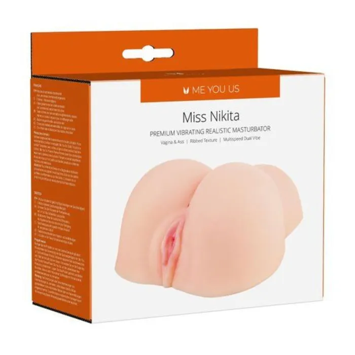Me You Us Male Sex Toys Me You Us Miss Nikita Premium Vibrating Realistic Masturbator Pink