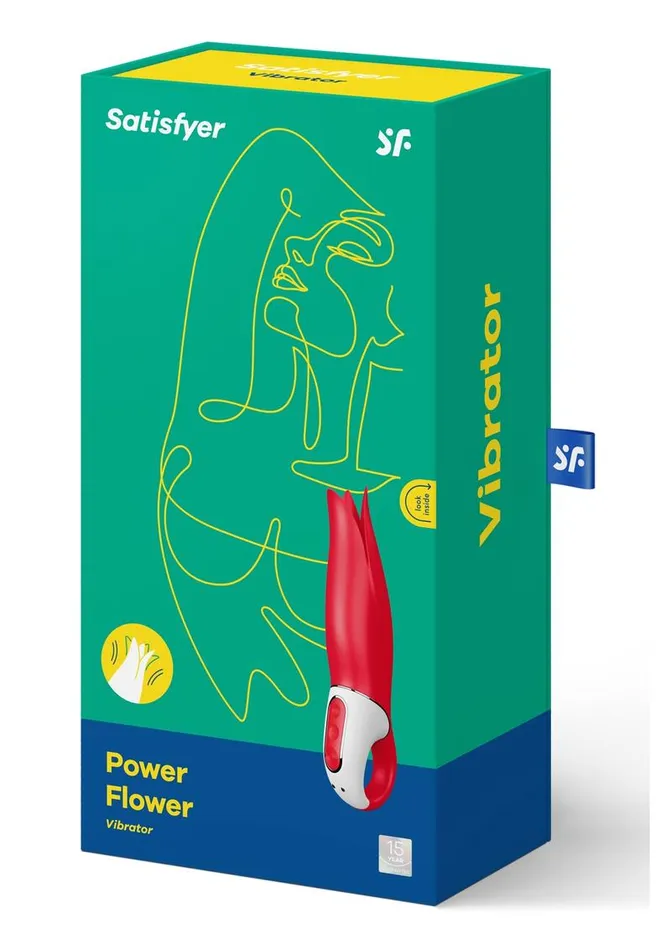 Vibrators Satisfyer Satisfyer Power Flower Vibrator GSpot and Clitoris Stimulator Waterproof Vibrators Satisfyer Satisfyer Power Flower Vibrator GSpot and Clitoris Stimulator Waterproof