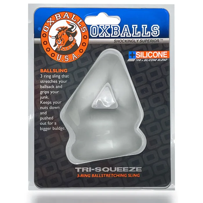 Oxballs Dildos TriSqueeze Cocksling Clear